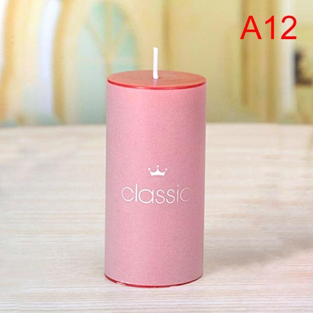 Scented Candle Candles For Home Scented 100 Hour Long Lasting Aromatherapy Candle Highly Scented & Soy Jar Candle Gift Lavender Classic Cylindrical Birthday Romantic Small Candle Wedding Western Food Candlestick Column Wax Stevvex