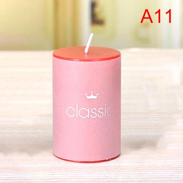 Scented Candle Candles For Home Scented 100 Hour Long Lasting Aromatherapy Candle Highly Scented & Soy Jar Candle Gift Lavender Classic Cylindrical Birthday Romantic Small Candle Wedding Western Food Candlestick Column Wax Stevvex