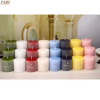 Scented Candle Candles For Home Scented 100 Hour Long Lasting Aromatherapy Candle Highly Scented & Soy Jar Candle Gift Lavender Classic Cylindrical Birthday Romantic Small Candle Wedding Western Food Candlestick Column Wax Stevvex