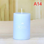 Scented Candle Candles For Home Scented 100 Hour Long Lasting Aromatherapy Candle Highly Scented & Soy Jar Candle Gift Lavender Classic Cylindrical Birthday Romantic Small Candle Wedding Western Food Candlestick Column Wax Stevvex
