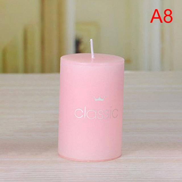 Scented Candle Candles For Home Scented 100 Hour Long Lasting Aromatherapy Candle Highly Scented & Soy Jar Candle Gift Lavender Classic Cylindrical Birthday Romantic Small Candle Wedding Western Food Candlestick Column Wax Stevvex