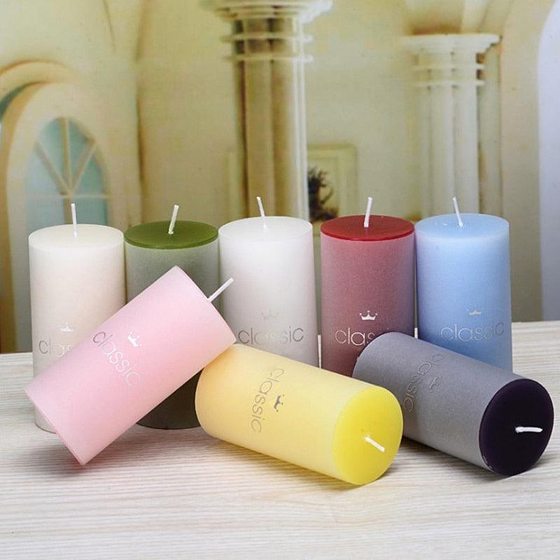 Scented Candle Candles For Home Scented 100 Hour Long Lasting Aromatherapy Candle Highly Scented & Soy Jar Candle Gift Lavender Classic Cylindrical Birthday Romantic Small Candle Wedding Western Food Candlestick Column Wax Stevvex