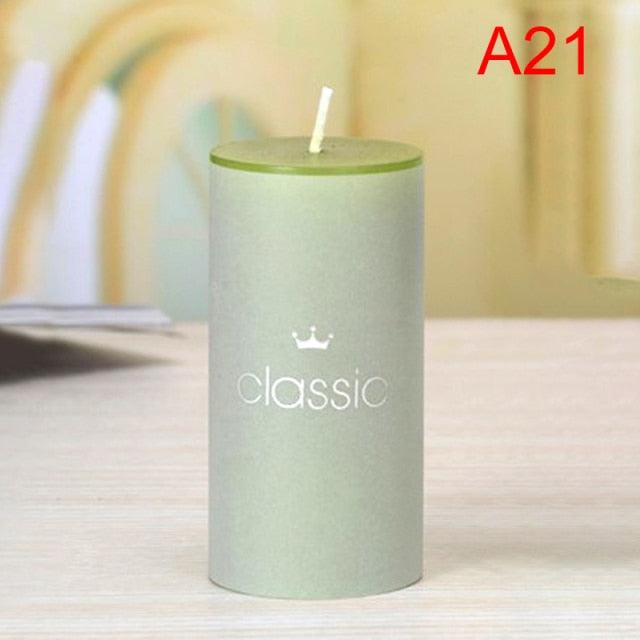 Scented Candle Candles For Home Scented 100 Hour Long Lasting Aromatherapy Candle Highly Scented & Soy Jar Candle Gift Lavender Classic Cylindrical Birthday Romantic Small Candle Wedding Western Food Candlestick Column Wax Stevvex