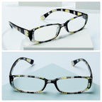 Hot Unisex Reading Glasses Print Glasses Frame Presbyopic Lens Retro Magnifier Diopter Eyeglasses Eyewear Vision Care And Spring Hinge Comfort Readers Plastic Sun Readers Stevvex