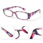 Hot Unisex Reading Glasses Print Glasses Frame Presbyopic Lens Retro Magnifier Diopter Eyeglasses Eyewear Vision Care And Spring Hinge Comfort Readers Plastic Sun Readers Stevvex