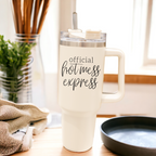 Hot Mess 40oz Tumbler With Lid And Straw - Insulated Travel Cup BandsCo Straps
