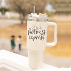 Hot Mess 40oz Tumbler With Lid And Straw - Insulated Travel Cup BandsCo Straps