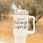 Hot Mess 40oz Tumbler With Lid And Straw - Insulated Travel Cup BandsCo Straps