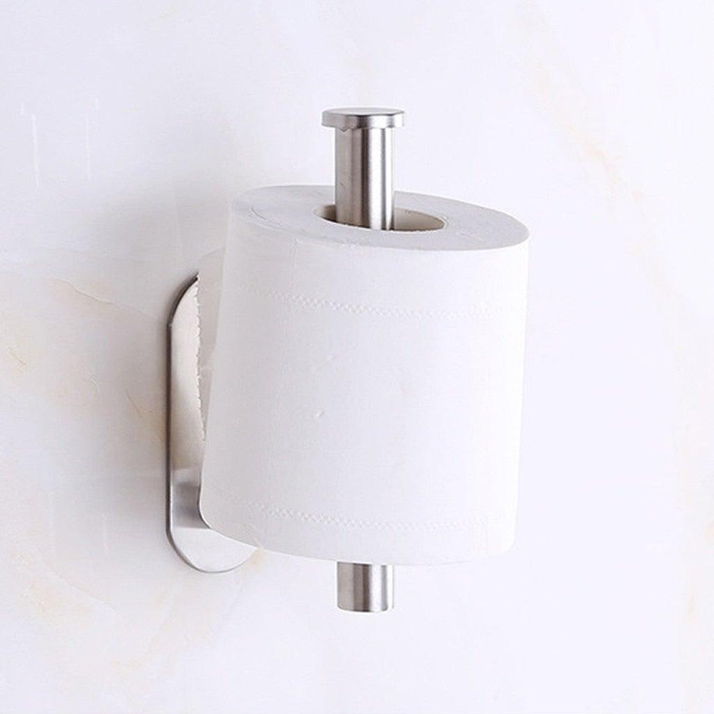 Household Toilet Roll Holder Self Adhesive Toilet Paper Holder For Bathroom Stick On Wall Stainless Steel Toilet Paper  Racks Toilet Paper Holder Self Adhesive Bathroom Paper Towel Roll Holder Wall Mount Stevvex