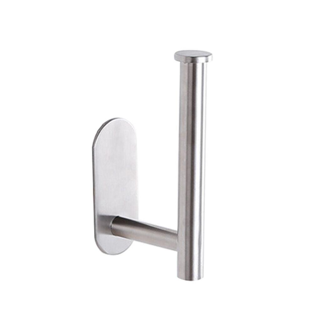Household Toilet Roll Holder Self Adhesive Toilet Paper Holder For Bathroom Stick On Wall Stainless Steel Toilet Paper  Racks Toilet Paper Holder Self Adhesive Bathroom Paper Towel Roll Holder Wall Mount Stevvex