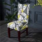 Housmife Printed Stretch Chair Cover Big Elastic Seat Chair Covers Slipcovers Restaurant Banquet Home Dining Party Decoration Stretch Spandex Removable Washable Anti-dust Seat Slipcover  Protector for Hotel Office Ceremony Banquet Stevvex