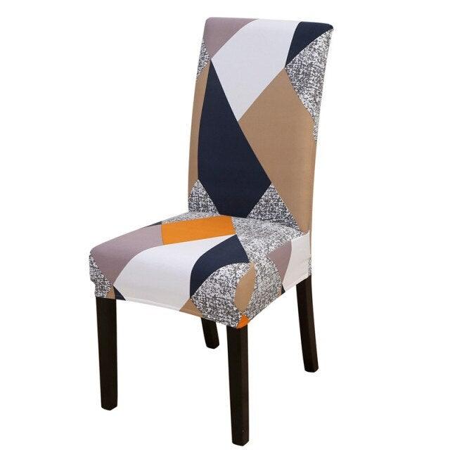 Housmife Printed Stretch Chair Cover Big Elastic Seat Chair Covers Slipcovers Restaurant Banquet Home Dining Party Decoration Stretch Spandex Removable Washable Anti-dust Seat Slipcover  Protector for Hotel Office Ceremony Banquet Stevvex