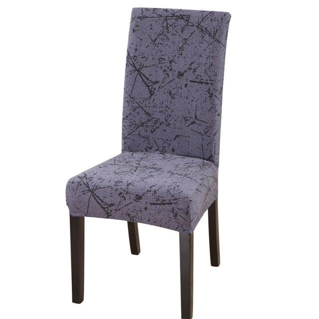 Housmife Printed Stretch Chair Cover Big Elastic Seat Chair Covers Slipcovers Restaurant Banquet Home Dining Party Decoration Stretch Spandex Removable Washable Anti-dust Seat Slipcover  Protector for Hotel Office Ceremony Banquet Stevvex