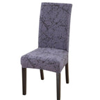 Housmife Printed Stretch Chair Cover Big Elastic Seat Chair Covers Slipcovers Restaurant Banquet Home Dining Party Decoration Stretch Spandex Removable Washable Anti-dust Seat Slipcover  Protector for Hotel Office Ceremony Banquet Stevvex