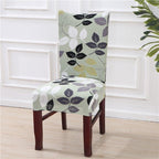 Housmife Printed Stretch Chair Cover Big Elastic Seat Chair Covers Slipcovers Restaurant Banquet Home Dining Party Decoration Stretch Spandex Removable Washable Anti-dust Seat Slipcover  Protector for Hotel Office Ceremony Banquet Stevvex