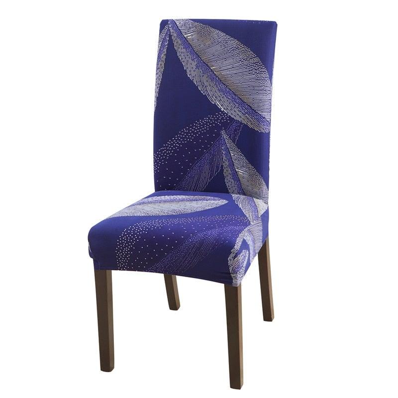 Housmife Printed Stretch Chair Cover Big Elastic Seat Chair Covers Slipcovers Restaurant Banquet Home Dining Party Decoration Stretch Spandex Removable Washable Anti-dust Seat Slipcover  Protector for Hotel Office Ceremony Banquet Stevvex