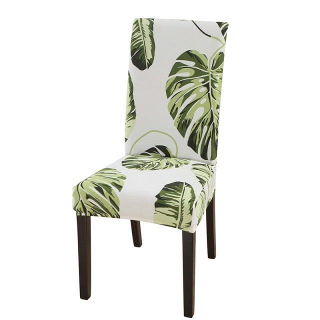 Housmife Printed Stretch Chair Cover Big Elastic Seat Chair Covers Slipcovers Restaurant Banquet Home Dining Party Decoration Stretch Spandex Removable Washable Anti-dust Seat Slipcover  Protector for Hotel Office Ceremony Banquet Stevvex