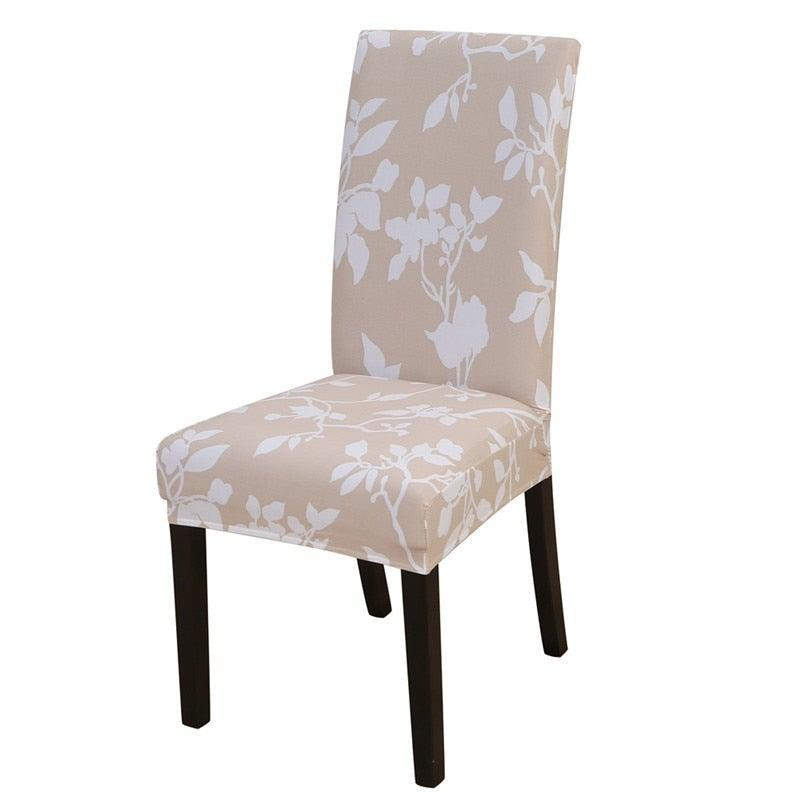 Housmife Printed Stretch Chair Cover Big Elastic Seat Chair Covers Slipcovers Restaurant Banquet Home Dining Party Decoration Stretch Spandex Removable Washable Anti-dust Seat Slipcover  Protector for Hotel Office Ceremony Banquet Stevvex
