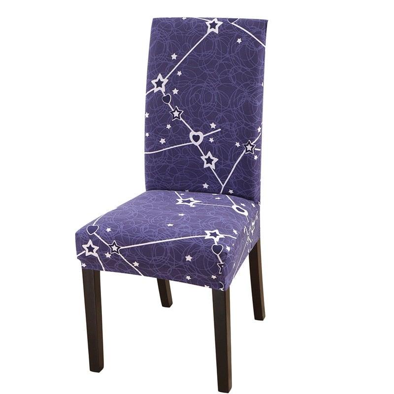 Housmife Printed Stretch Chair Cover Big Elastic Seat Chair Covers Slipcovers Restaurant Banquet Home Dining Party Decoration Stretch Spandex Removable Washable Anti-dust Seat Slipcover  Protector for Hotel Office Ceremony Banquet Stevvex