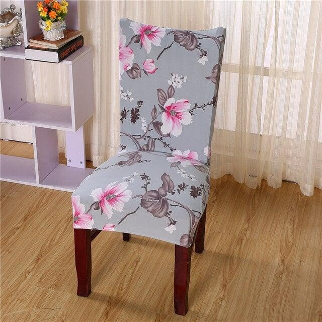 Housmife Printed Stretch Chair Cover Big Elastic Seat Chair Covers Slipcovers Restaurant Banquet Home Dining Party Decoration Stretch Spandex Removable Washable Anti-dust Seat Slipcover  Protector for Hotel Office Ceremony Banquet Stevvex