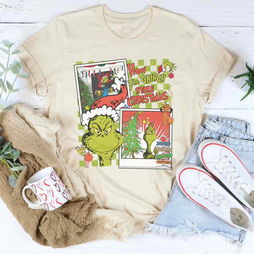 How The Grinch Stole Christmas Tee Peachy Sunday