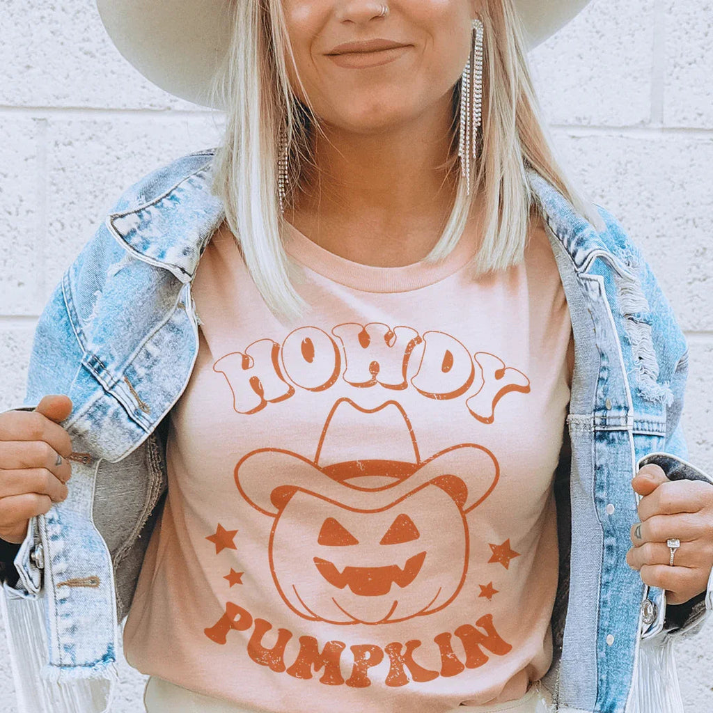 Howdy Pumpkin Tee Peachy Sunday