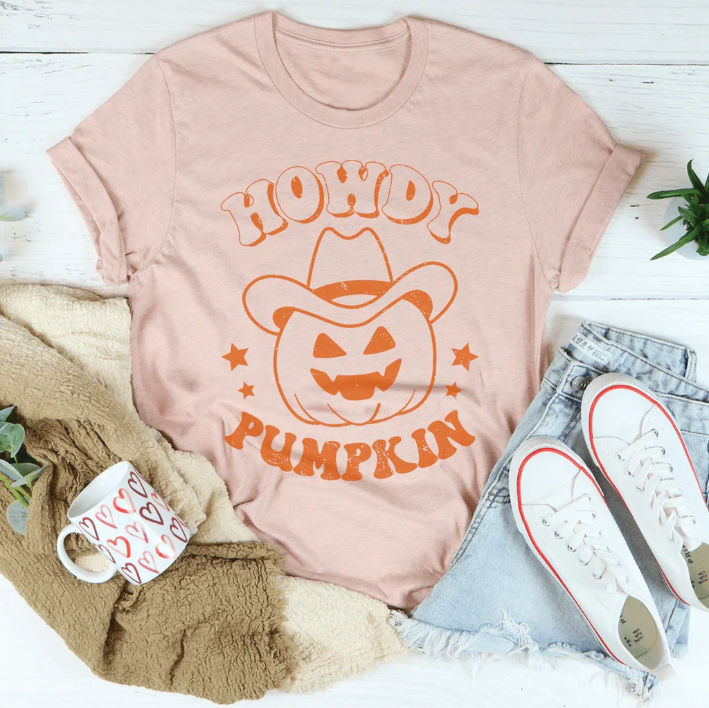 Howdy Pumpkin Tee Peachy Sunday