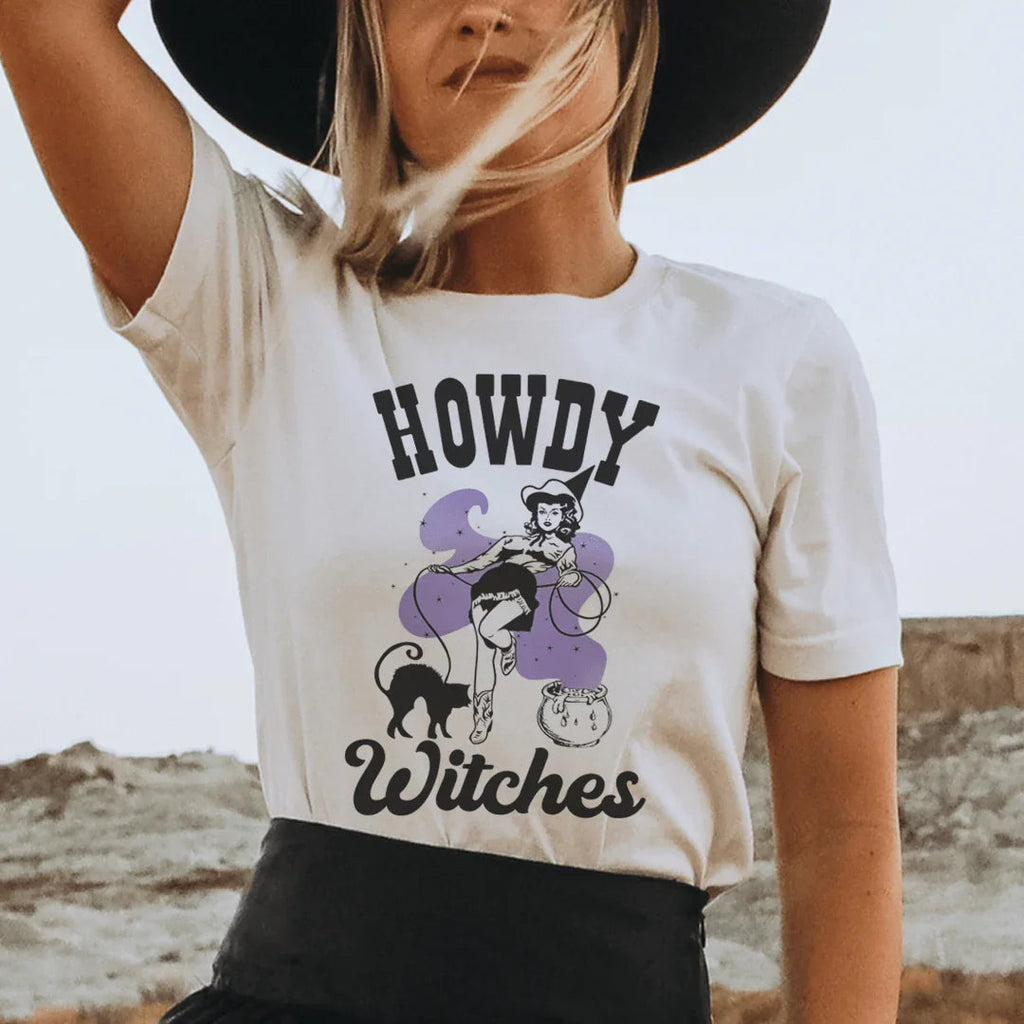 Howdy Witches Tee Peachy Sunday