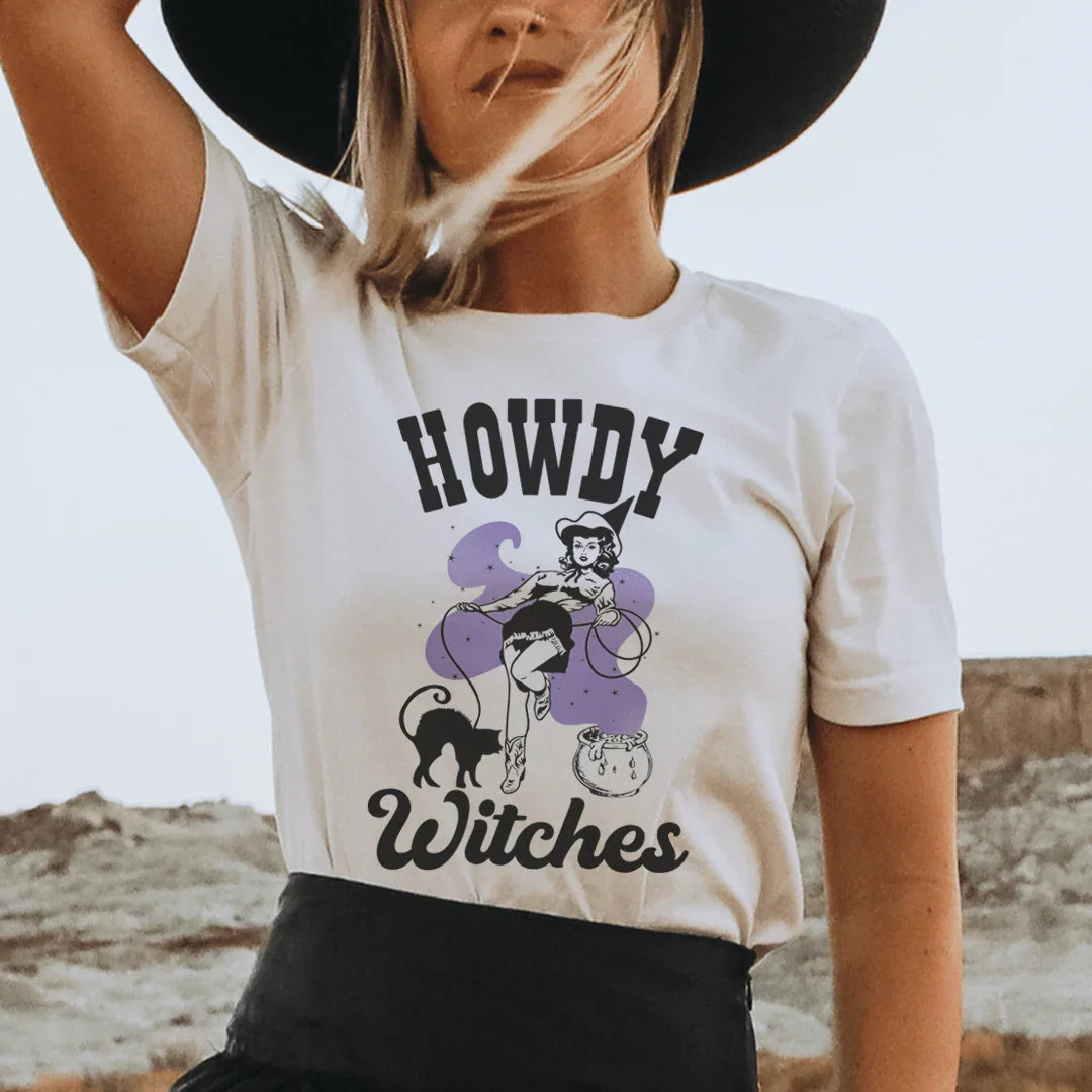 Howdy Witches Tee Peachy Sunday