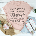 Huge Thanksgiving Dinner Tee Peachy Sunday
