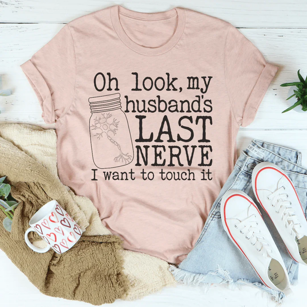 Husband's Last Nerve Tee Peachy Sunday