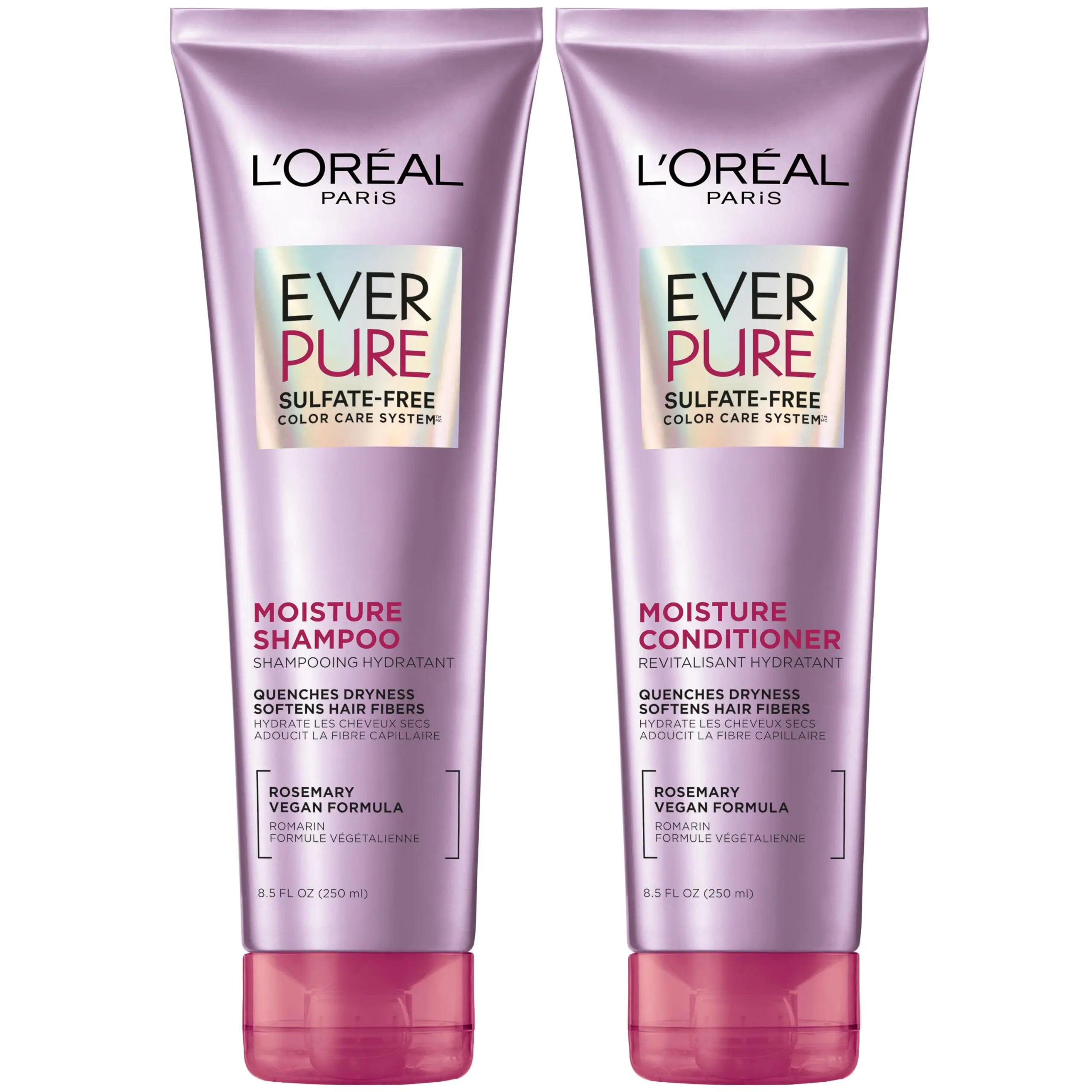 LOreal Paris Hair Care EverPure Moisture Sulfate Free Shampoo & Conditioner Kit for Color-Treated Hair Moisturizes + Replenishes Dry Hair (8.5 fl. oz. each) Lootquake LLC