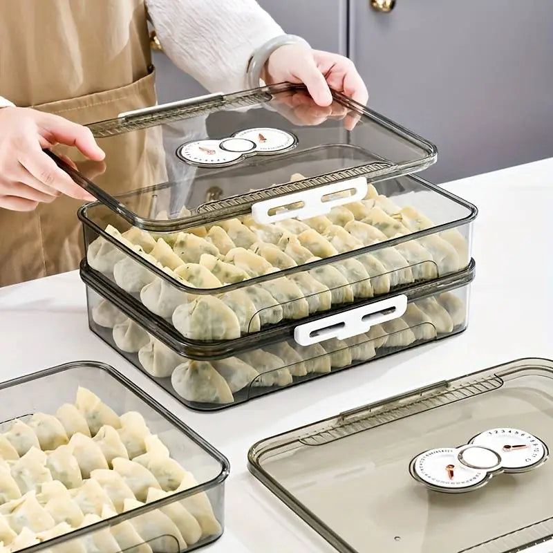 Transparent Dumpling Storage Box Pi-Mart