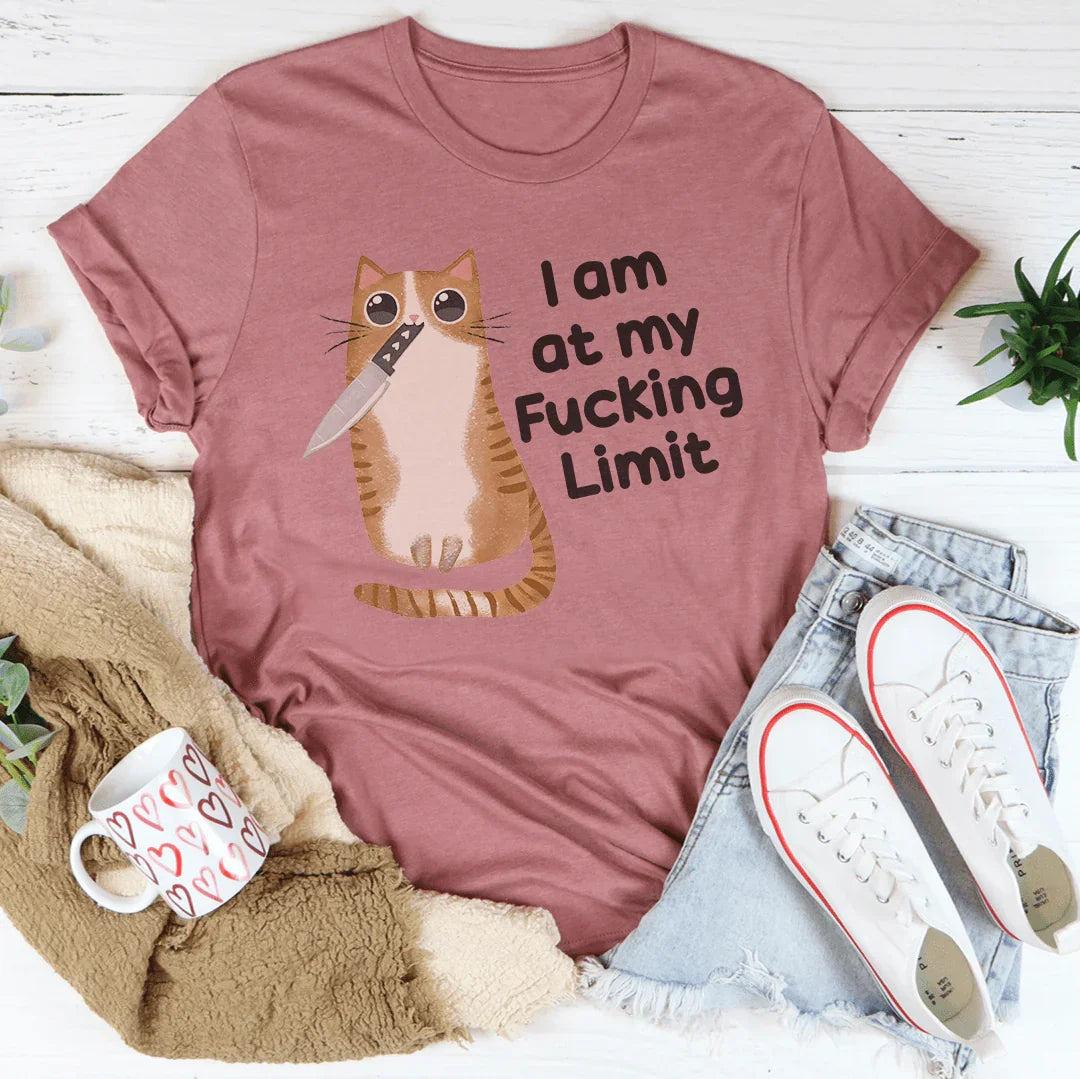 I Am At My F-cking Limit Tee Peachy Sunday