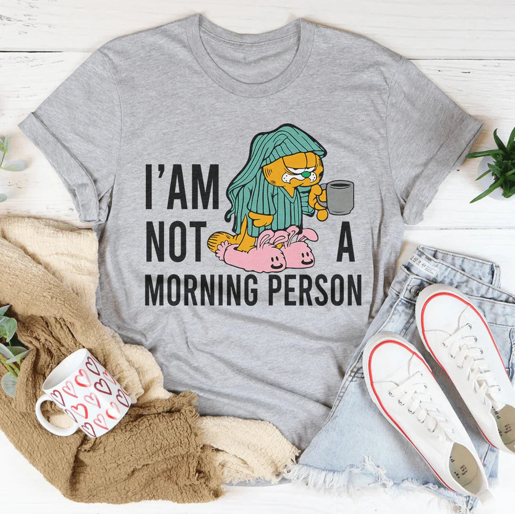 I’am Not A Morning Person Tee Peachy Sunday