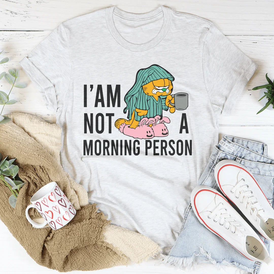 I’am Not A Morning Person Tee Peachy Sunday