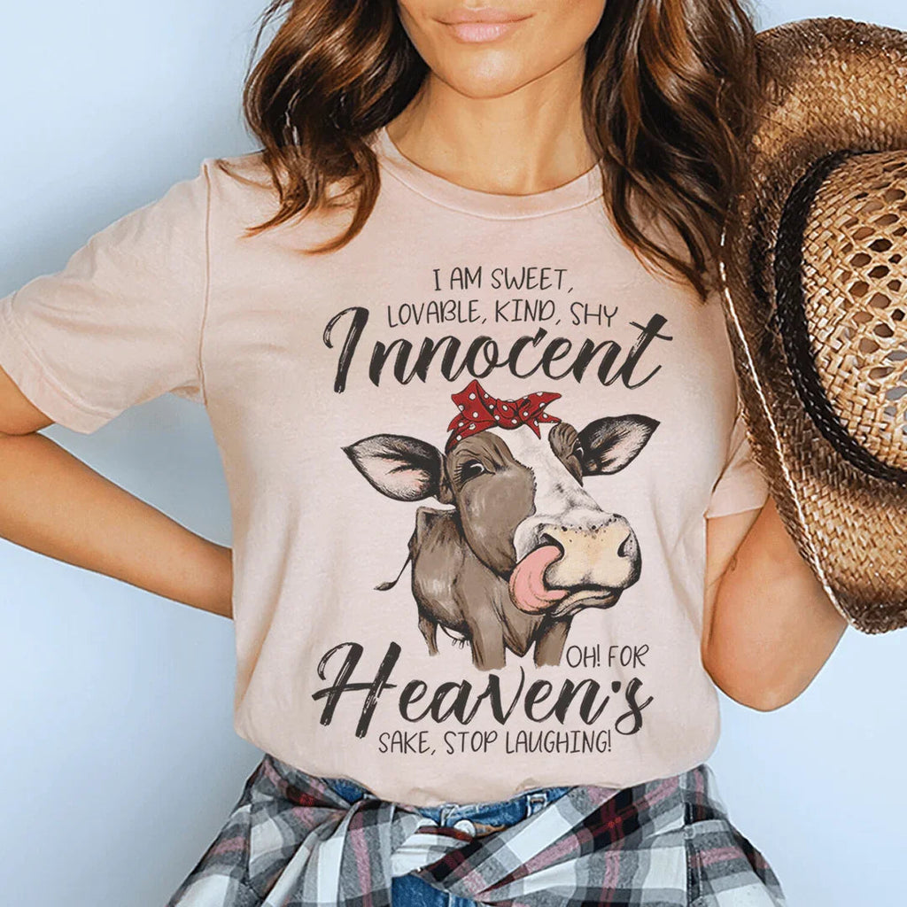 I Am Sweet Lovable Kind Shy Innocent Tee Peachy Sunday