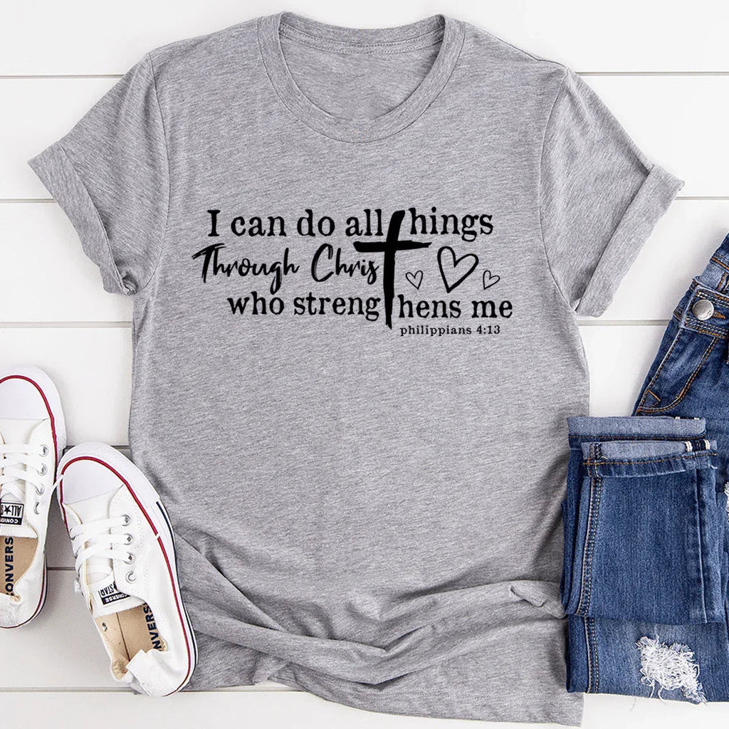 I Can Do All Things Through Christ Tee - SJB-DIAMOND ELITES
