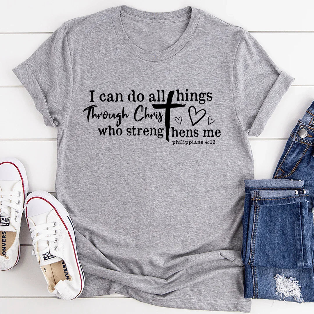 I Can Do All Things Through Christ Tee - SJB-DIAMOND ELITES