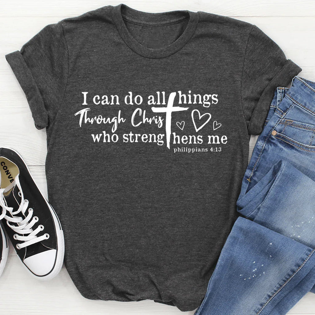 I Can Do All Things Through Christ Tee - SJB-DIAMOND ELITES