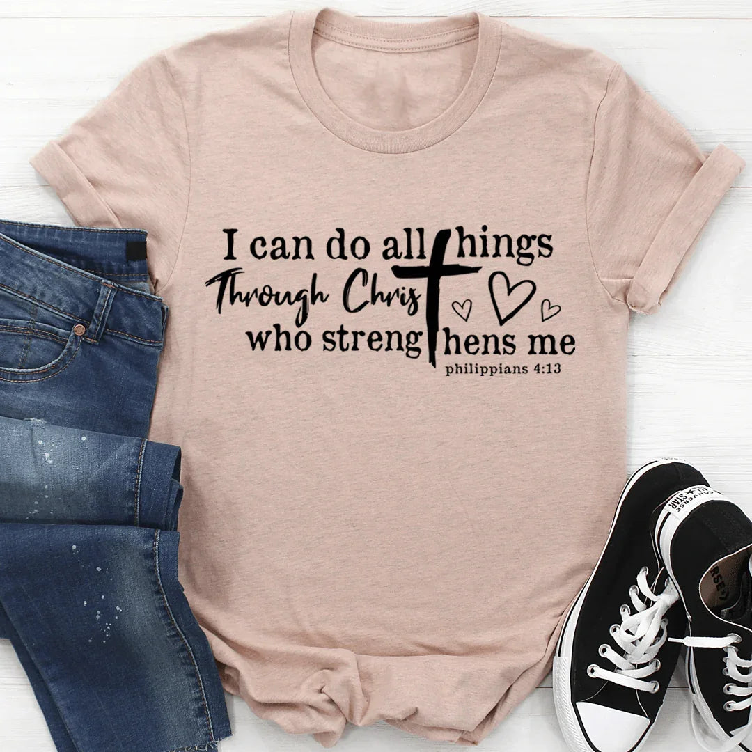 I Can Do All Things Through Christ Tee - SJB-DIAMOND ELITES