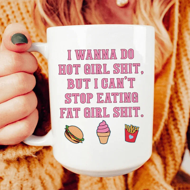 I Can't Stop Eating Ceramic Mug 15 oz Peachy Sunday