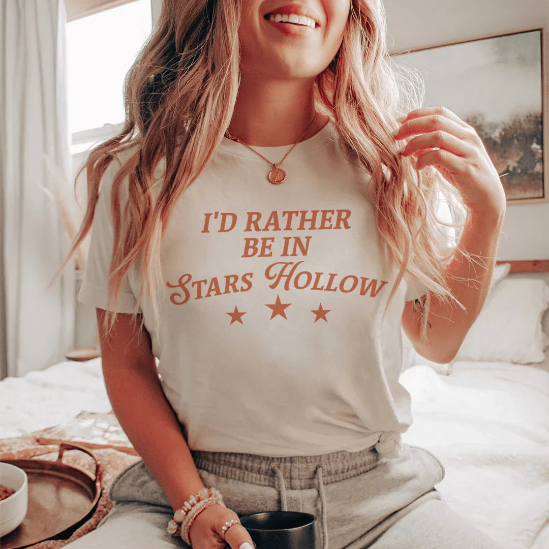 I'd Rather Be In Stars Hollow Tee Peachy Sunday