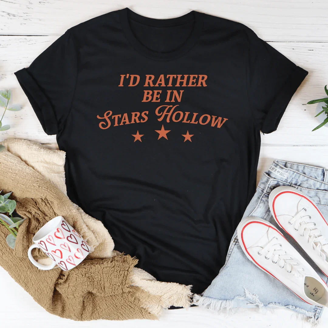 I'd Rather Be In Stars Hollow Tee Peachy Sunday