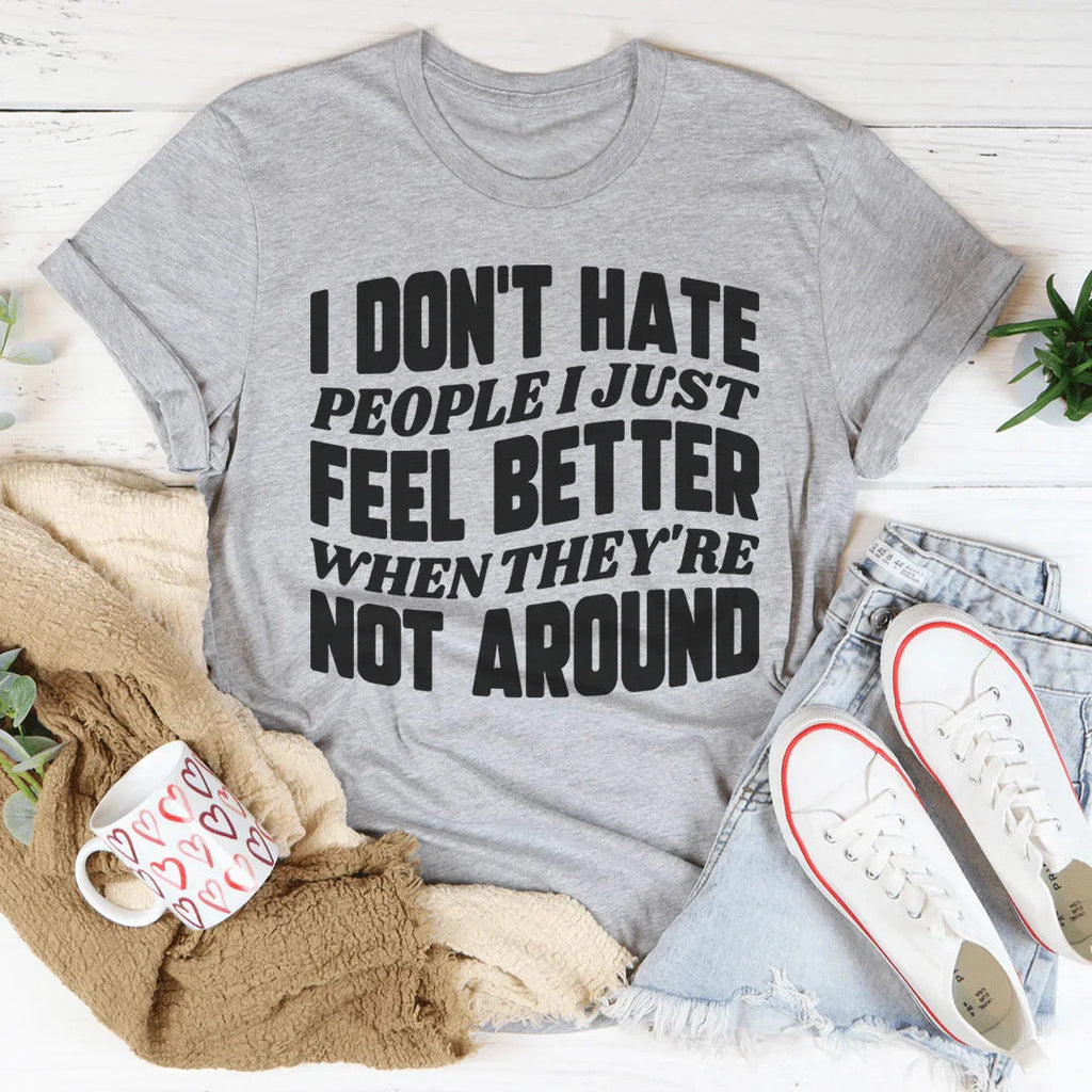 I Don't Hate People Tee - SJB-DIAMOND ELITES