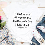 I Don't Have It All Together Tee - SJB-DIAMOND ELITES