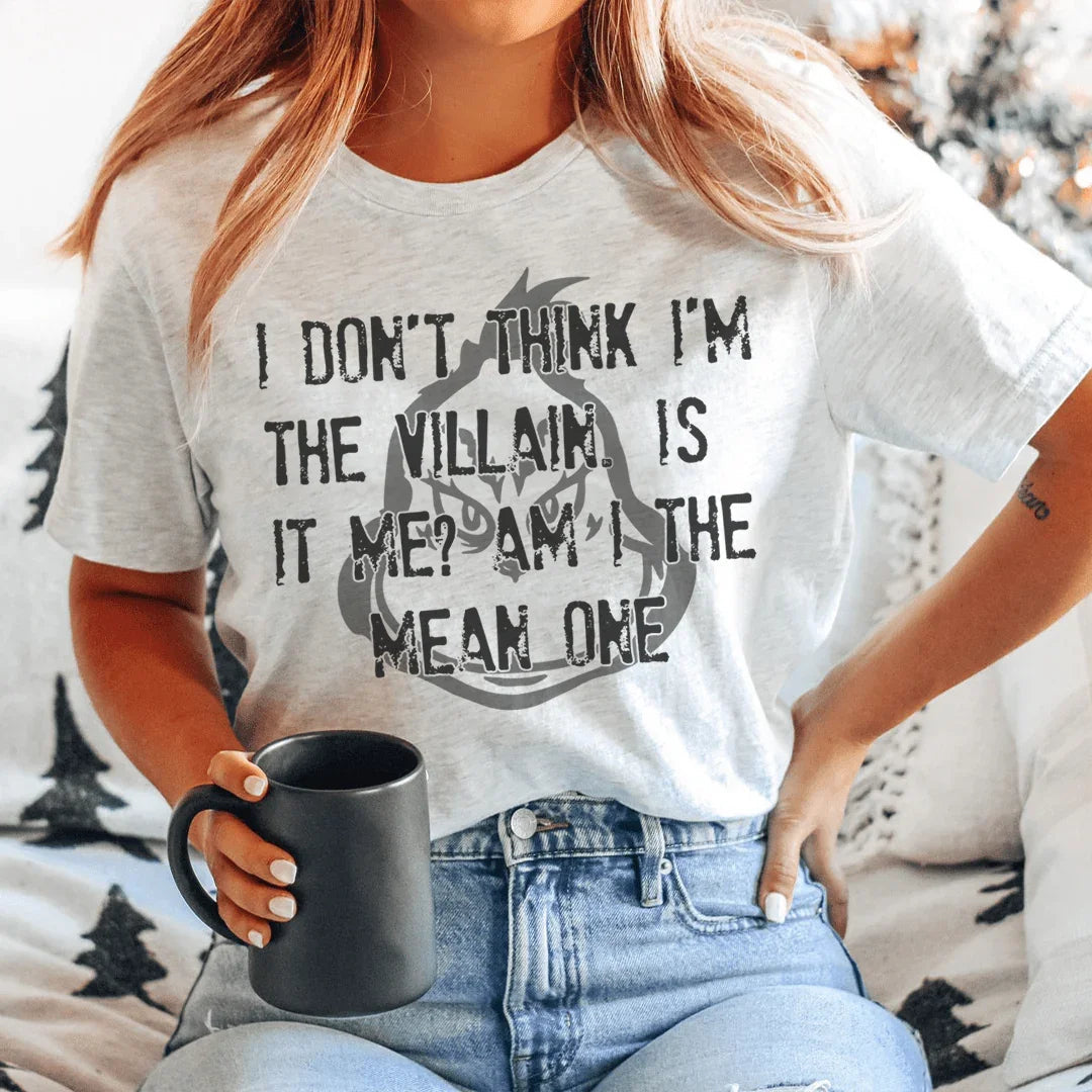 I Don't Think I'm The Villain Tee Peachy Sunday