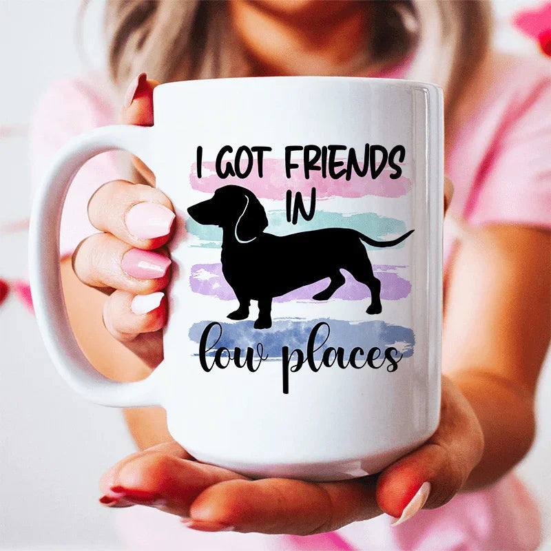 I Got Friends In Low Places Ceramic Mug 15 oz Peachy Sunday