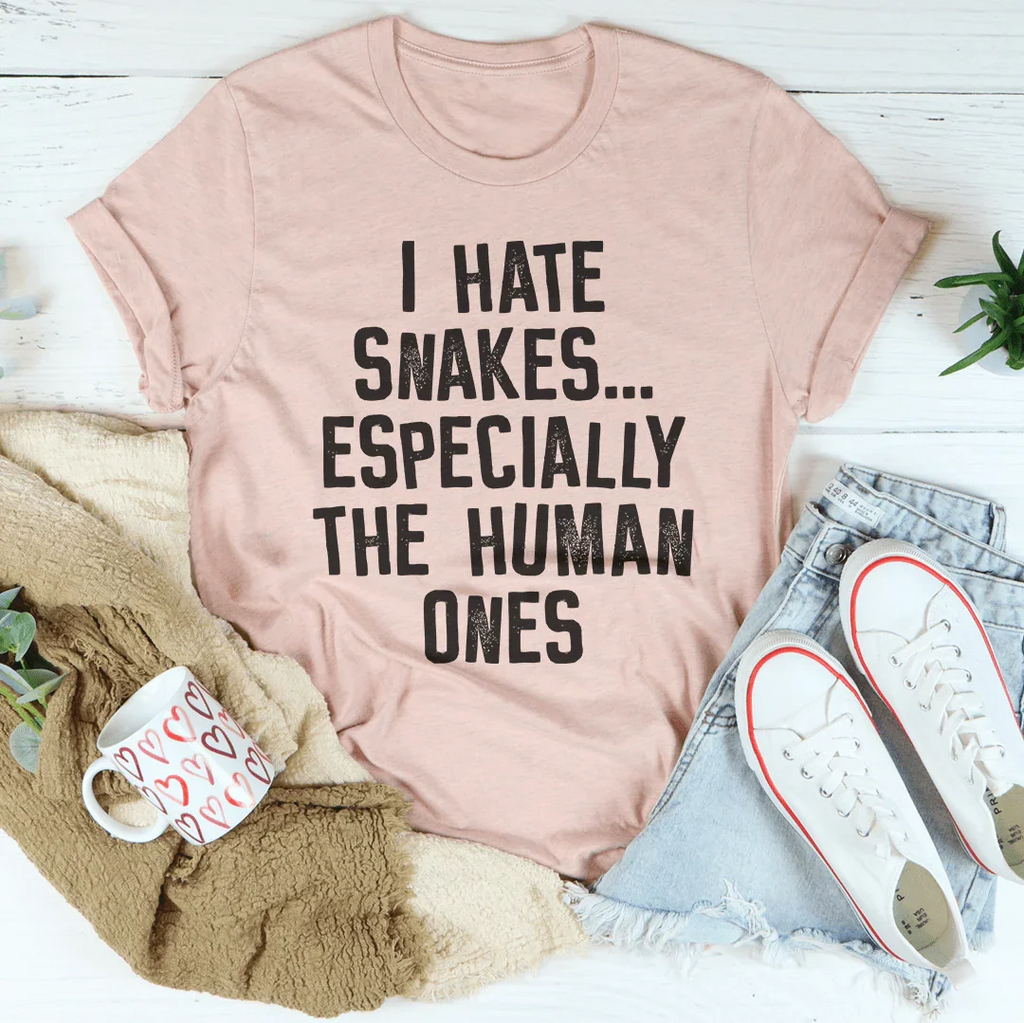 I Hate Snakes Tee Peachy Sunday