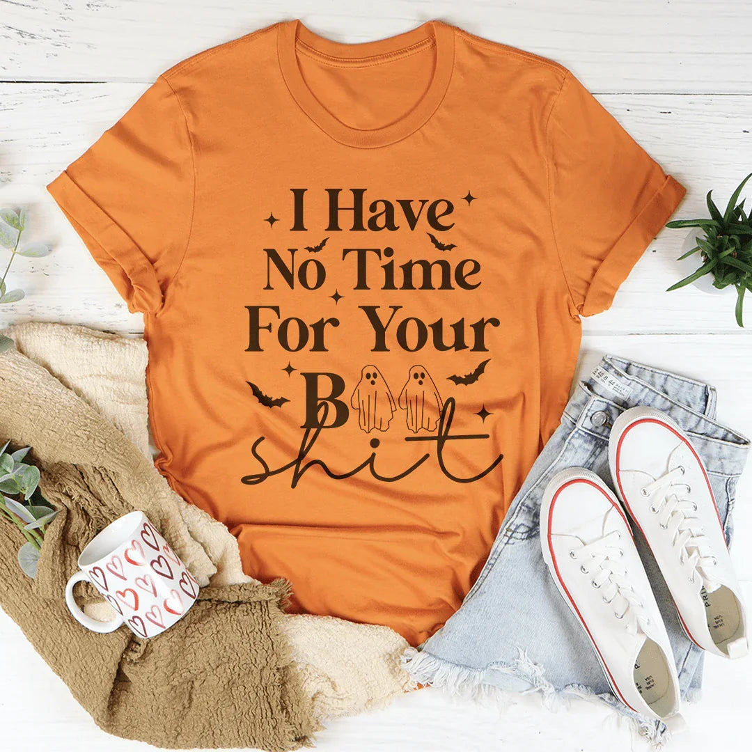 I Have No Time Halloween Tee Peachy Sunday